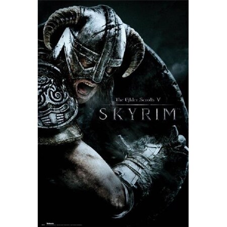 Tons-of-Fun Skyrim - Attack Poster Print44; 24 x 36